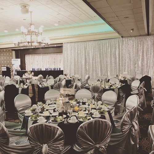TangierCOes Ballroom Decked out in Silver